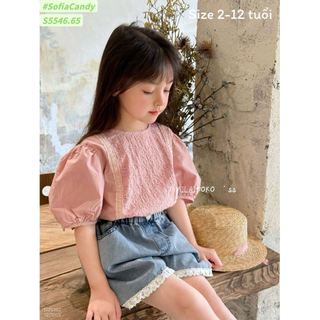 BBG01 - Set váy bé gái mùa hè size 2-12y