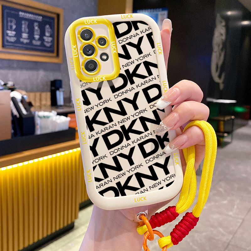 Ốp Lưng Samsung A52 4G A52 5G A52s 5G A13 5G A04s A23 5G M23 F23 A32 4G A33 5G A53 5G Case Hình ảnh chữ Với Lanyard