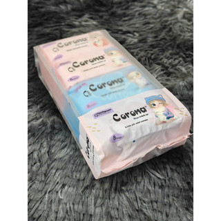 Set 8 Gói Khăn Ướt Corona Mini Bỏ Túi Tiện Dụng Hàng Việt Nam