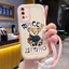 Ốp Lưng OPPO A55 4G Case Với Lanyard Gấu Đáng yêu