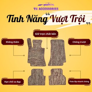 Thảm Lót Sàn Ô Tô Rối Cước VinFast VF8 Form Chuẩn Theo Xe - Chất liệu sợi PE  Chống Trượt - Full hàng ghế & cốp