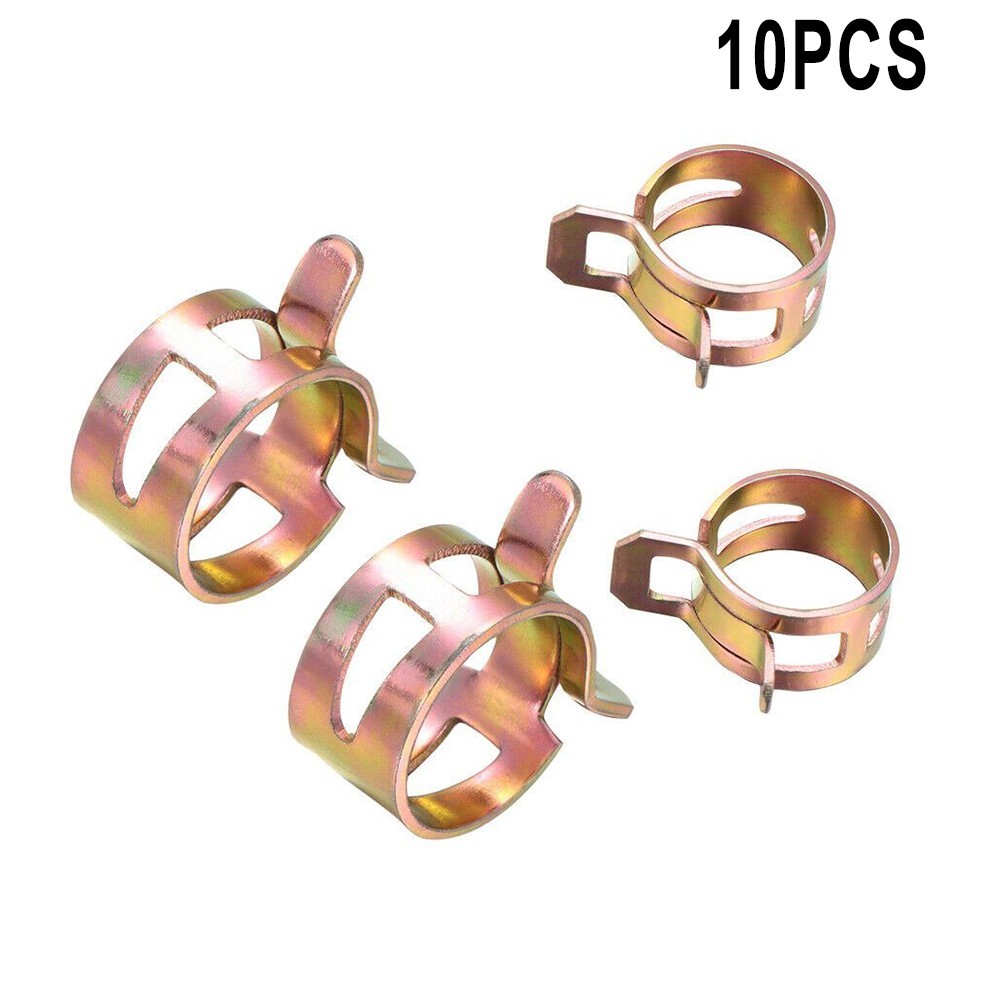 ⚡GIẢM GIÁ LỚN⚡10PC Lò Xo Với Kẹp Ống Nhiên Liệu Ống Silicon Có Thể Tái Sử Dụng Tùy Chọn Kẹp Ống 5-16mm