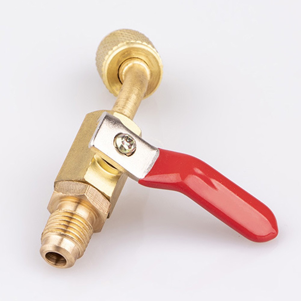 < Welv > Bộ chuyển đổi 1 / 4 Inch SAE HVAC cho ống sạc dầu xả T❀