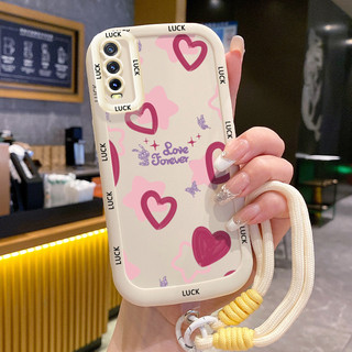 Ốp Lưng VIVO Y20 Y20i Y20s Y20A Y20G Y12A Y12S Y11s Case Tình yêu nhỏ Với Lanyard