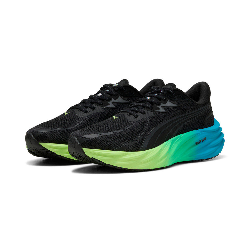 Giày Chạy Bộ PUMA Nam Velocity NITRO 4 Black-Speed Blue Màu Đen | BigBuy360 - bigbuy360.vn