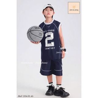 JJBCC.1334 - Bộ cotton thể thao Jam & Jenny sát nách in số 3 màu size 2-12y