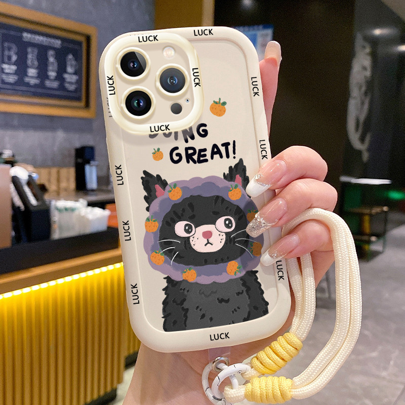 Ốp Lưng iPhone 14 14 Pro 14 14 Pro Max 15 15 Pro 15 Pro Max Case Với Lanyard Dễ thương