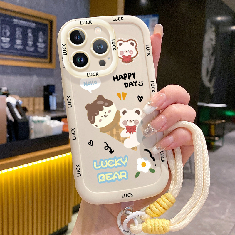 Ốp Lưng iPhone 11 11 Pro 11 Pro Max 12 12 Pro 12 Pro Max 13 13 Pro 13 Pro Max Case Hoạt hình Với Lanyard