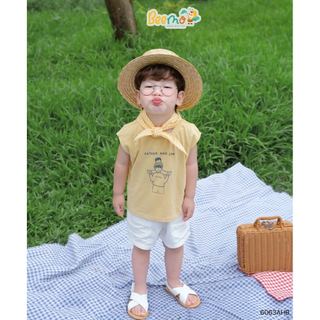 6063AHB - Áo tanktop Beemo bé trai size 1-6y