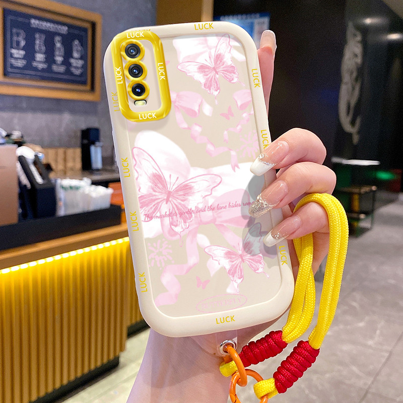 Ốp Lưng VIVO Y20 Y20i Y20s Y20A Y20G Y12A Y12S Y11s Case Dễ thương Với Lanyard