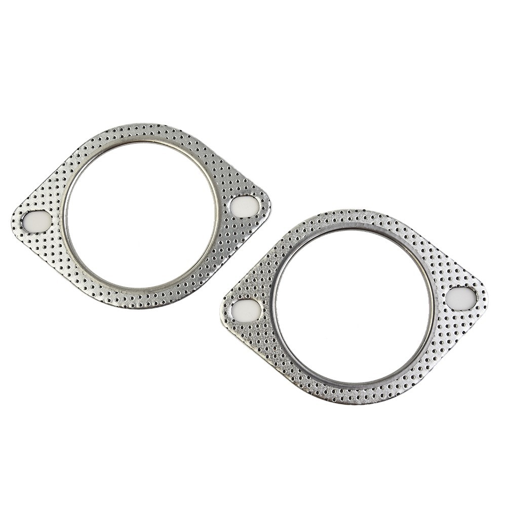 ⭐ GIẢM GIÁ LỚN⭐2x Gioăng Xả 2 Bu Lông 3\ "Inch Downpipe Kim Loại Gia Cố Nhiều Lớp 76mm [anre-vn]