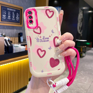 Ốp Lưng VIVO Y20 Y20i Y20s Y20A Y20G Y12A Y12S Y11s Case Tình yêu nhỏ Với Lanyard