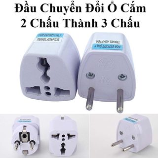 Đầu Chuyển Đổi Ổ Cắm 2 Chấu Thành 3 Chấu Tiện Dụng
