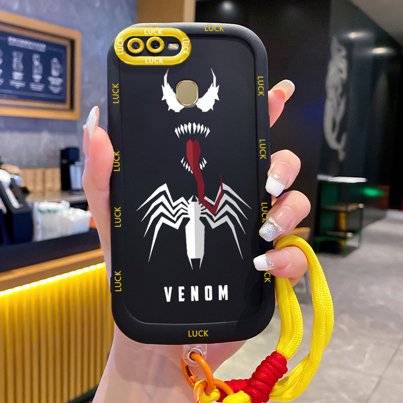 Ốp Lưng OPPO A7 A5s A12 A12s A11K Case Ngầu Sáng tạo Với Lanyard