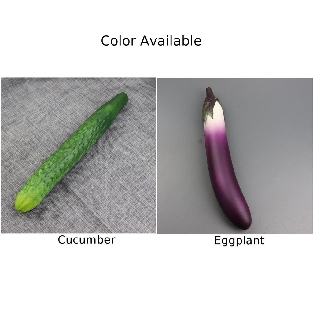 < Welv > Dưa chuột giả nhân tạo Aubergine Khách sạn Trang trí nhà hàng Rau củ Đạo cụ ảnh❀