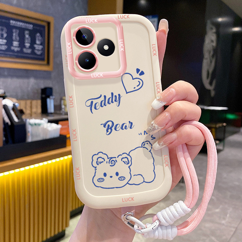 Ốp Lưng Realme C53 C51 C51s C35 Note 50 Narzo N53 Narzo 50A Prime Case Dễ thương Với Lanyard