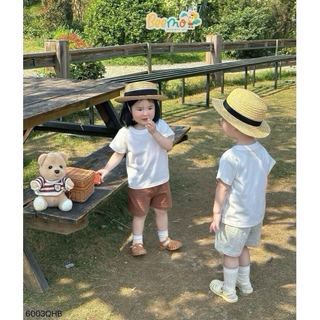 6003QHB - Quần thun cotton túi chéo Beemo nhiều màu cho bé size 1-6y