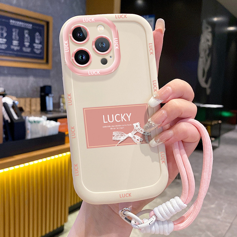 Ốp Lưng iPhone 14 14 Pro 14 14 Pro Max 15 15 Pro 15 Pro Max Case Chống ngã Với Lanyard