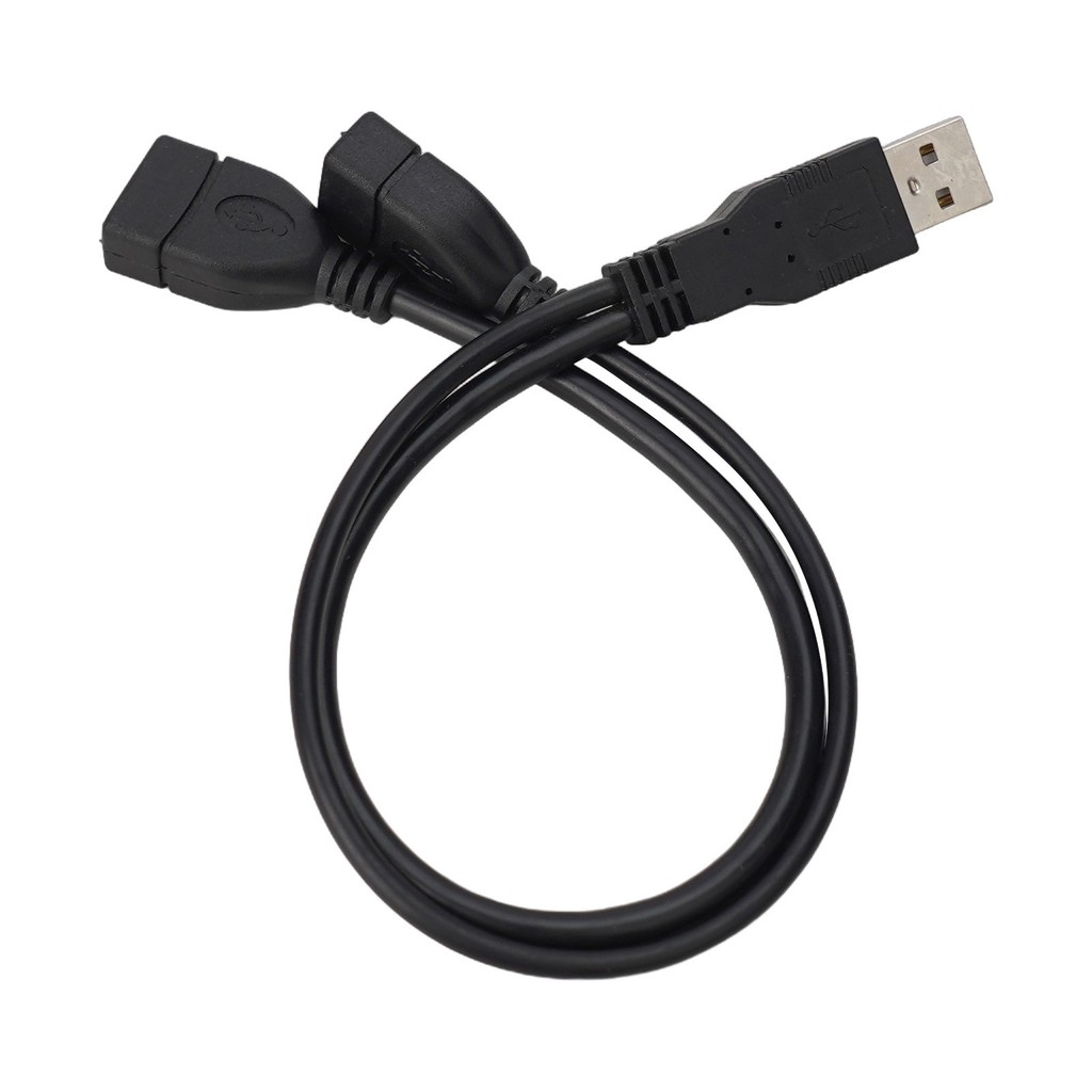 USB 2.0 A Male To 2 Dual USB Male Y Splitter Hub Cáp chuyển đổi dây nguồn