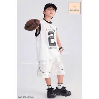 JJBCC.1334 - Bộ cotton thể thao Jam & Jenny sát nách in số 3 màu size 2-12y
