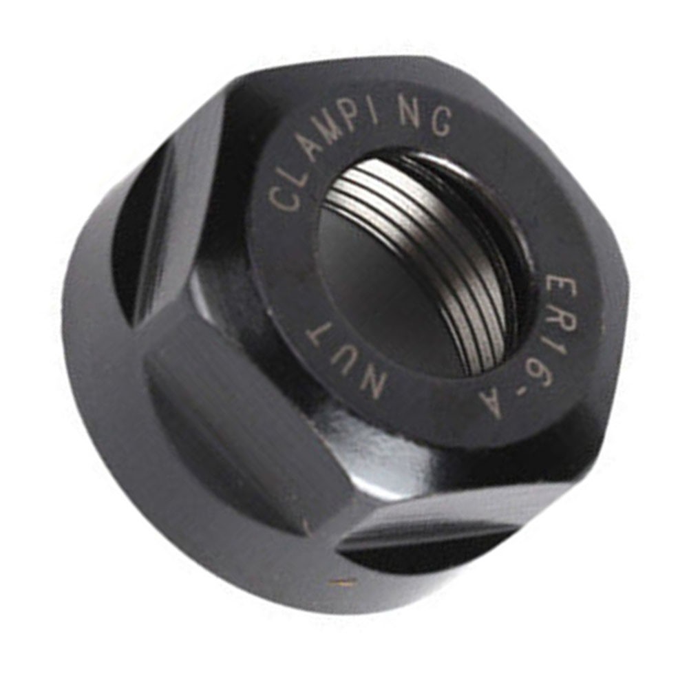 [Smellshi] 1 Chiếc ER16-A Loại Collet Kẹp Đai Ốc Cho ER CNC Phay Chuck Giá Đỡ Tiện Đen