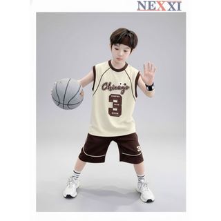 2603.8 - Bộ thun lửng Nexxi sát nách in số 3 bé trai size 3-14y