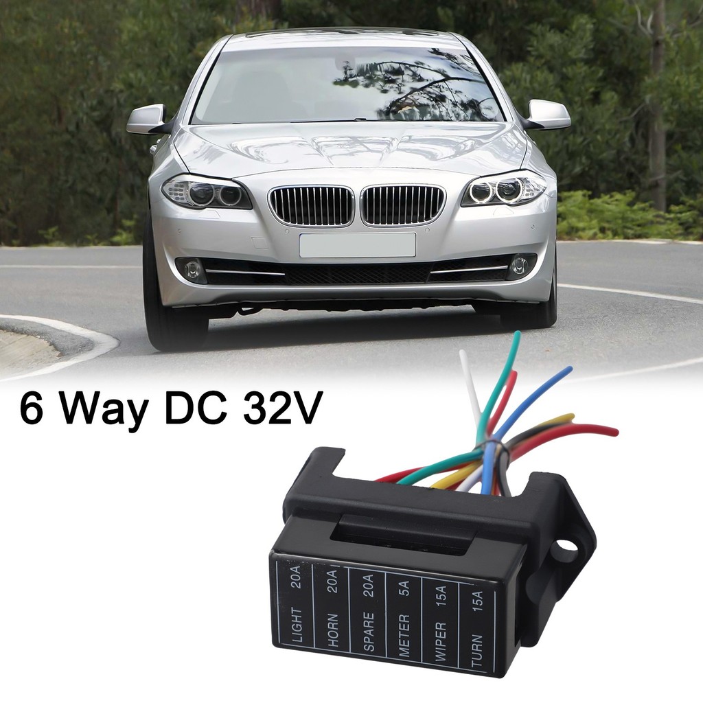 [vn] Hộp cầu chì lưỡi dao tự động 6 chiều DC 32V Hộp đựng khối ATC ATO cho tàu buýt