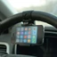 1 × Giá đỡ điện thoại GPS nội thất ô tô Phụ kiện kẹp vô lăng