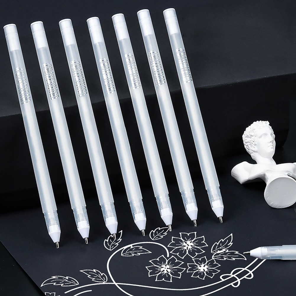 [vn] 1 Bút Gel Trắng Cho Nghệ Thuật 0.8 Mm Fine Point Bút Trắng Mực Trắng Bút Fineliner