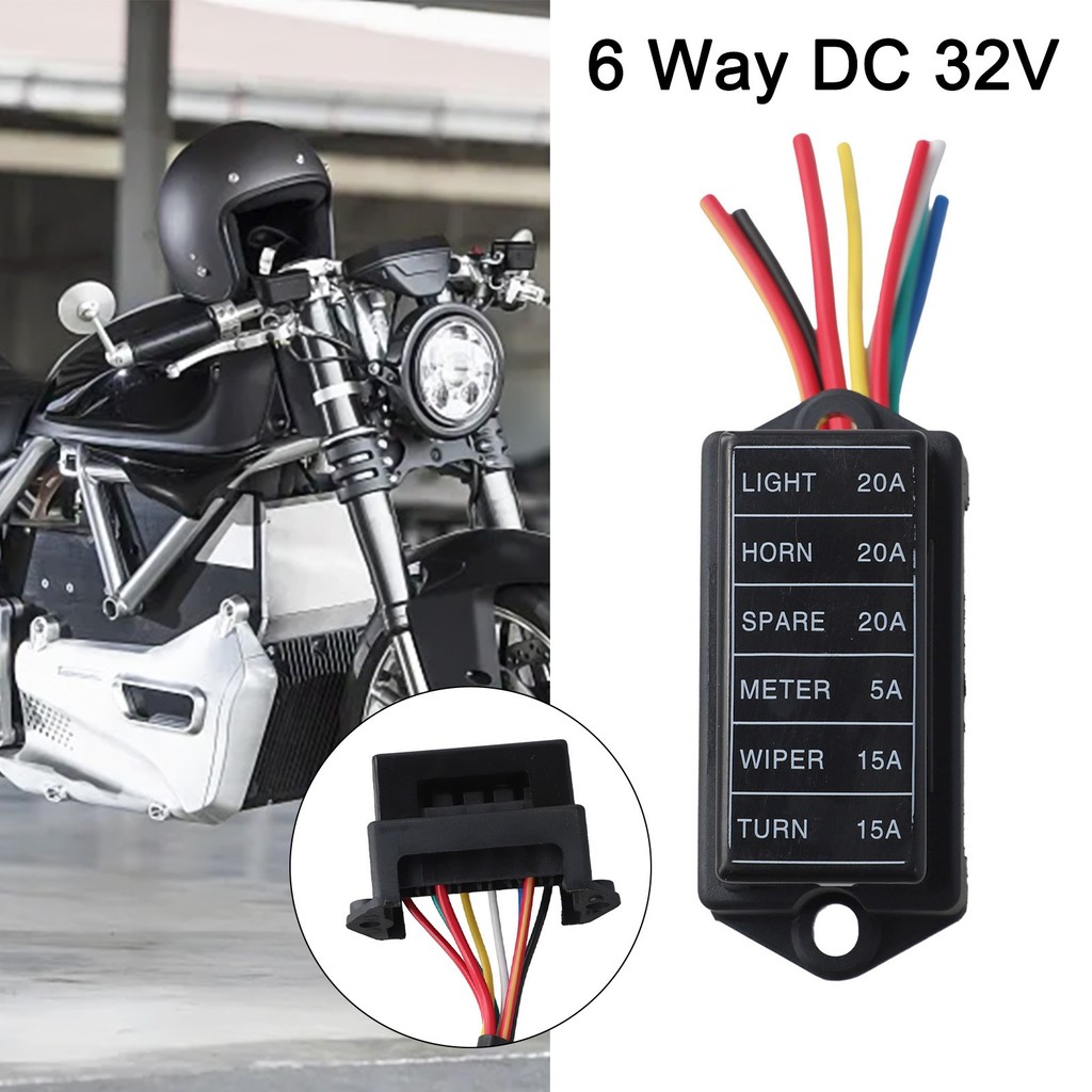 [vn] Hộp cầu chì lưỡi dao tự động 6 chiều DC 32V Hộp đựng khối ATC ATO cho tàu buýt