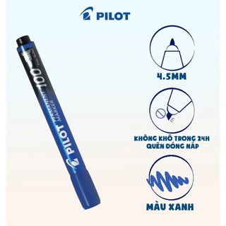 Bút Lông Dầu Pilot SCA-100 (Ngòi Tròn 1.0mm) - Viết Đĩa CD/Kính/Nhựa, Không Phai, Chính Hãng