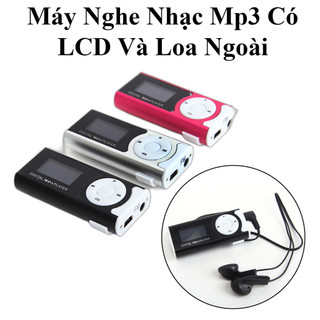 Máy Nghe Nhạc Mp3 Có Lcd, Đọc Thẻ Nhớ Và Loa Ngoài Full Box Kèm Tai Nghe