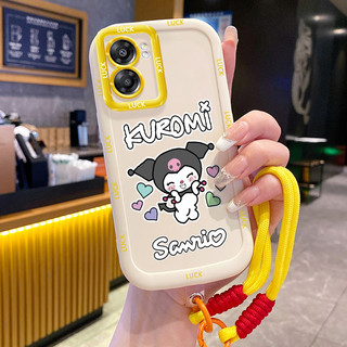 Ốp Lưng OPPO A57 2022 A77 2022 A57s A57e A77s Case Thỏ Hoạt hình Với Lanyard