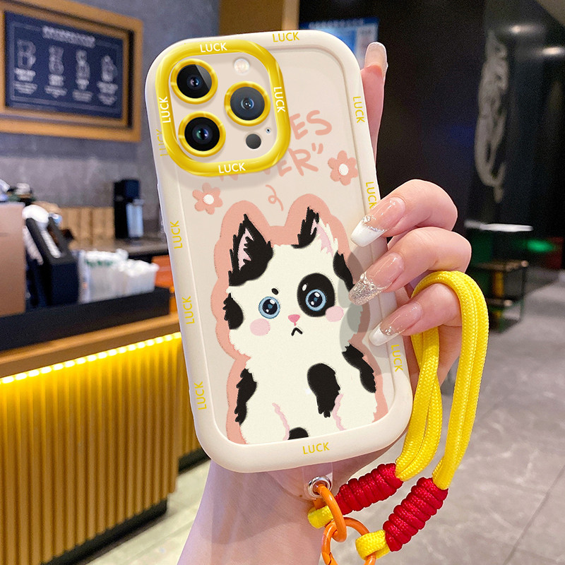 Ốp Lưng iPhone 14 14 Pro 14 14 Pro Max 15 15 Pro 15 Pro Max Case Với Lanyard Dễ thương