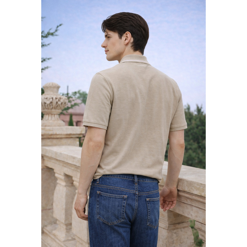 Áo Polo Nam Premium Ninomaxx Form Travel Fit AEROSOFT Siêu Thoáng Mát Co Giãn Tốt 2510036