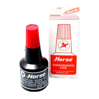 Lọ Mực Đóng Dấu Horse H-30cc (Thái Lan) - Mực Tươi, Mau Khô, Dùng Cho Mọi Loại Khay Dấu