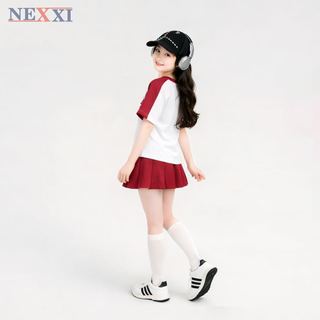 2512.8 Set váy thun Win Win xếp ly phối màu Newcity size 3-14y