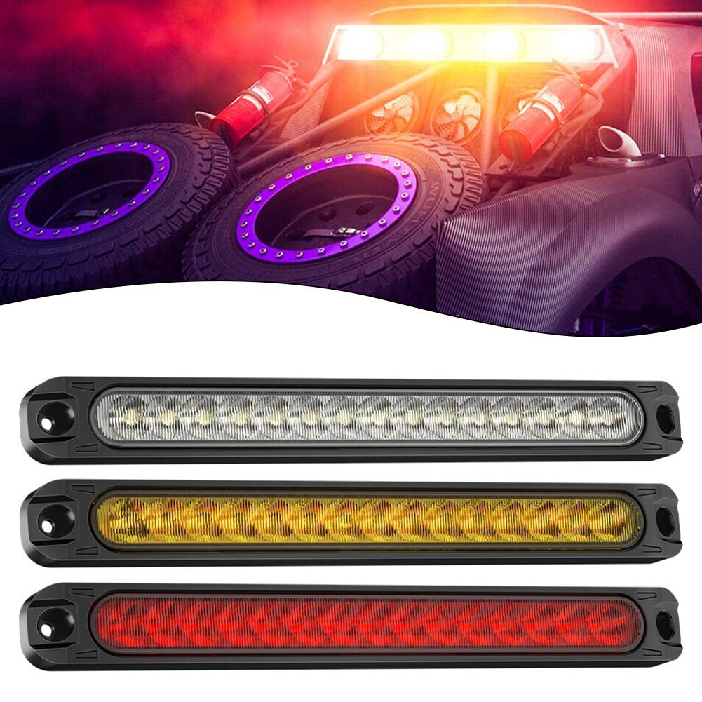 ⭐ Bán chạy ⭐Thanh đèn ô tô 1 / 4X 15LED 12V-24V Đèn dừng gắn cao Đèn hậu phanh 3 chế độ [land-vn]