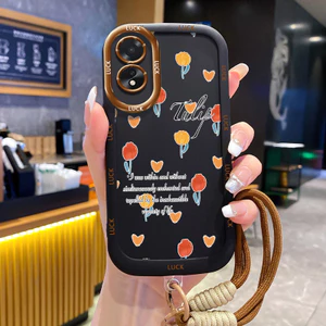 Ốp Lưng OPPO A18 A38 Case Tình yêu nhỏ Với Lanyard