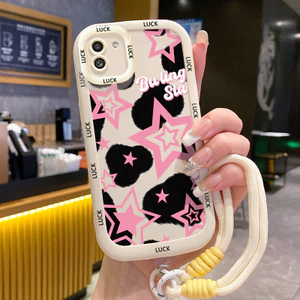 Ốp Lưng Samsung A03 Case Ngôi sao Với Lanyard