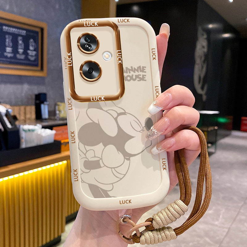 Ốp Lưng OPPO A79 5G A2 5G Case Chuột nhỏ Với Lanyard