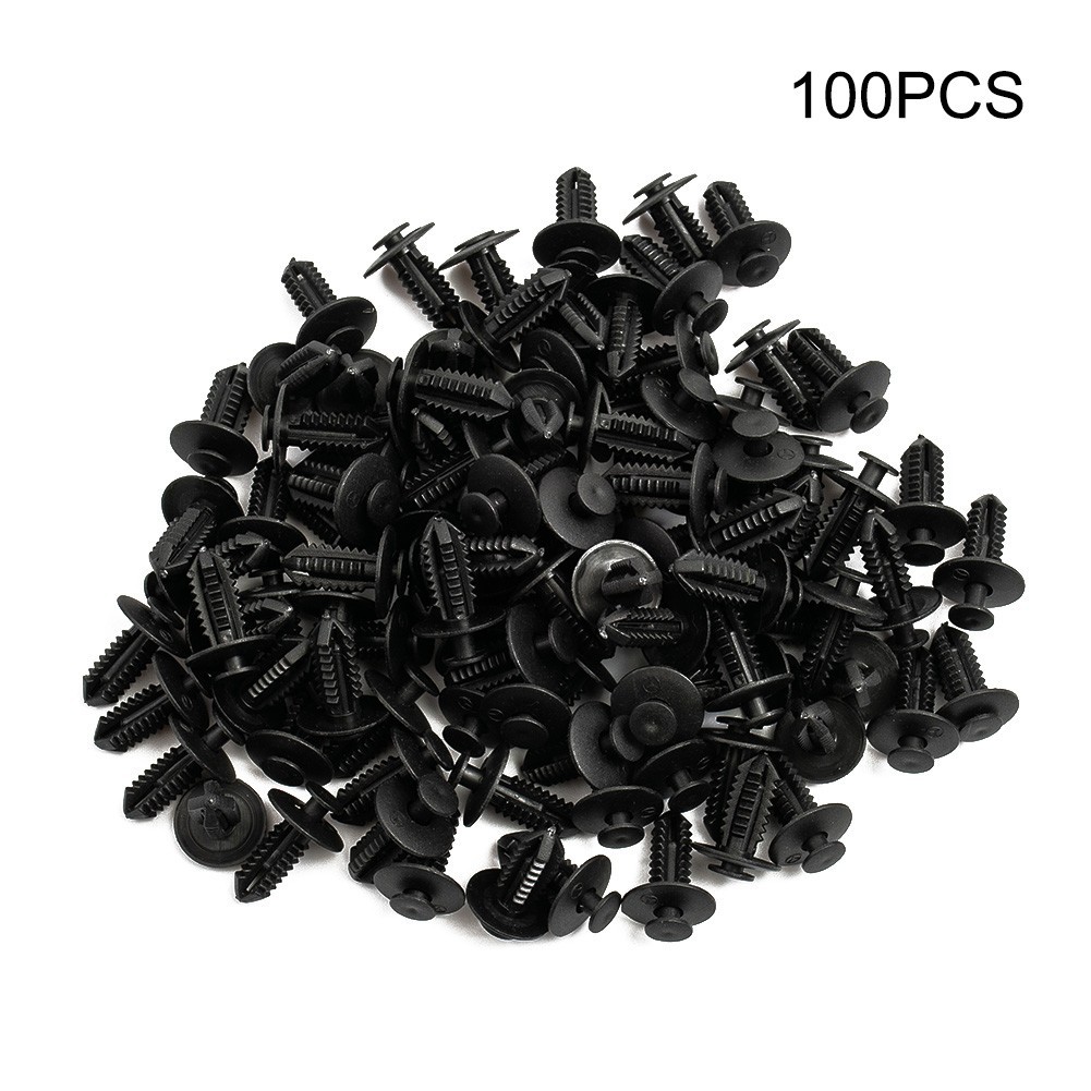 [TOP] Dành Cho Xe BMW 100x Nhựa Đen Đẩy Đinh Tán Viền Bảng Điều Khiển Kẹp 8 Mm Đường Kính Lỗ Sử Dụng