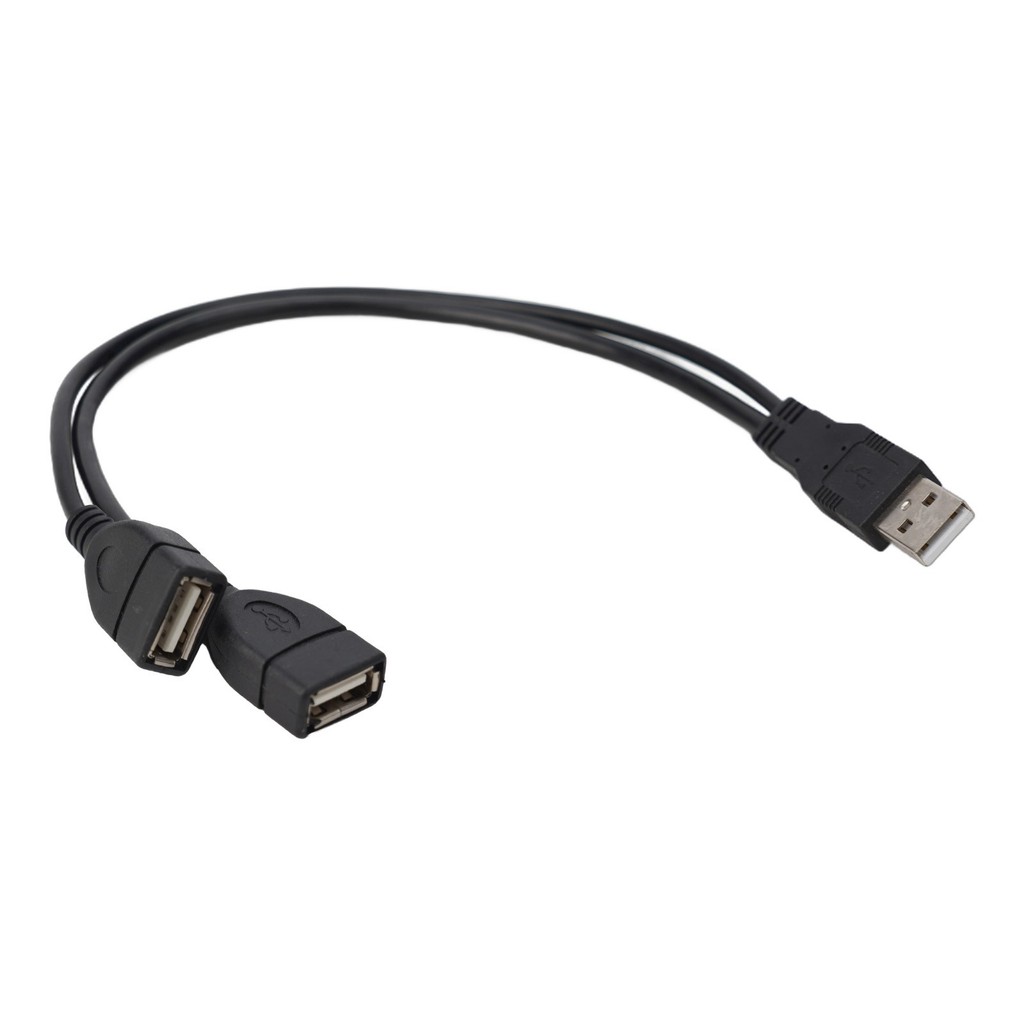 USB 2.0 A Male To 2 Dual USB Male Y Splitter Hub Cáp chuyển đổi dây nguồn