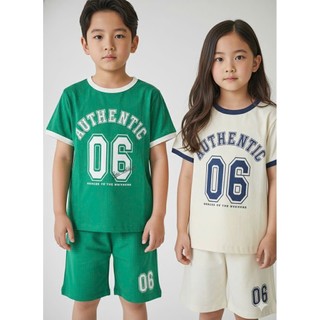 BM2601ST09 - Bộ cotton Beemon hình số 2 màu cho bé size 120-160