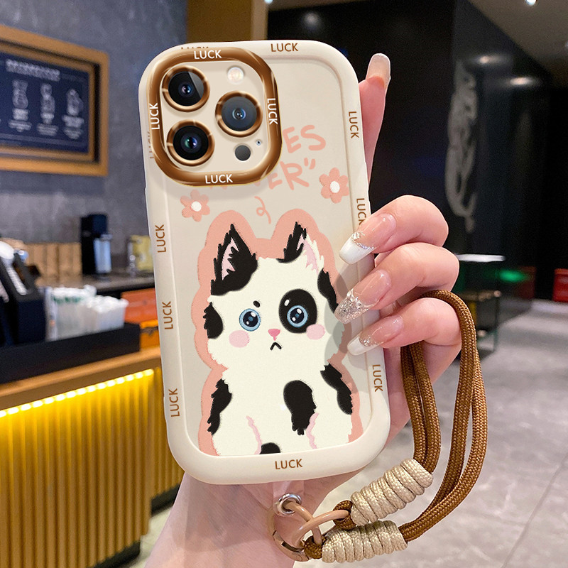 Ốp Lưng iPhone 14 14 Pro 14 14 Pro Max 15 15 Pro 15 Pro Max Case Với Lanyard Dễ thương