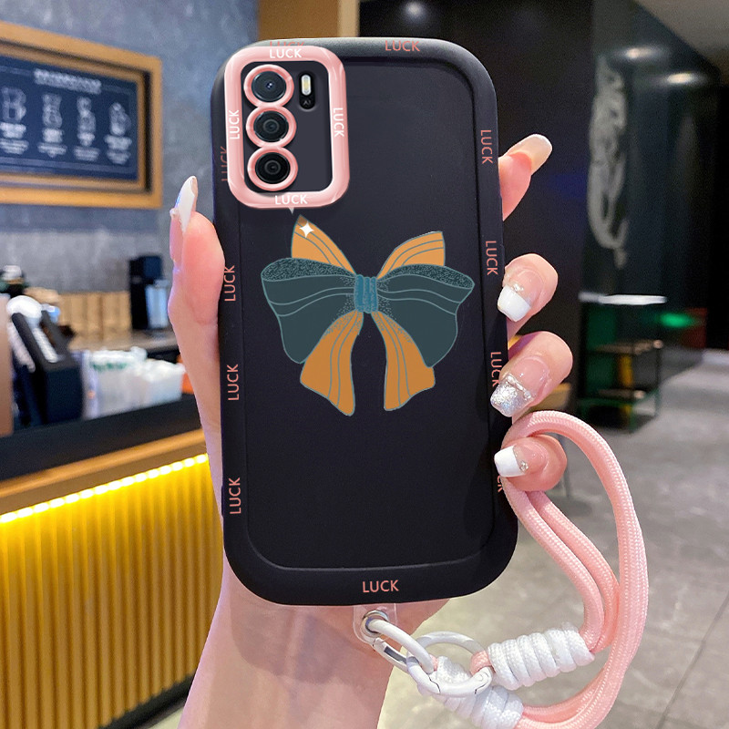 Ốp Lưng OPPO A16 A16s A54s Case Dễ thương Với Lanyard