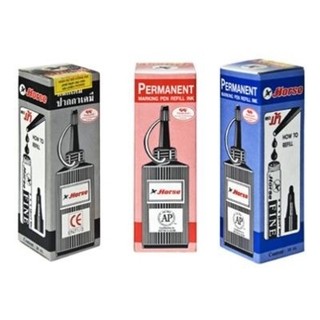 Lọ Mực Bơm Bút Lông Dầu Horse 30ml - Chống Nước, Viết Kính/Nhựa/Gỗ, Chính Hãng