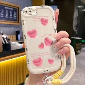 Ốp Lưng Realme C2 C2s OPPO A1K Case Tình yêu nhỏ Với Lanyard