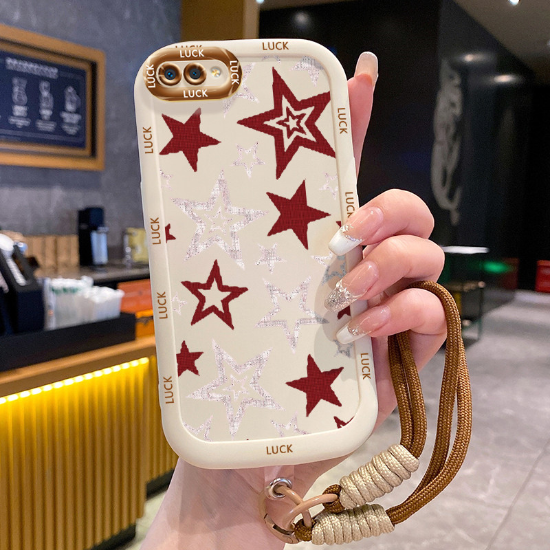 Ốp Lưng Realme C2 C2s OPPO A1K Case Ngôi sao nhỏ Với Lanyard