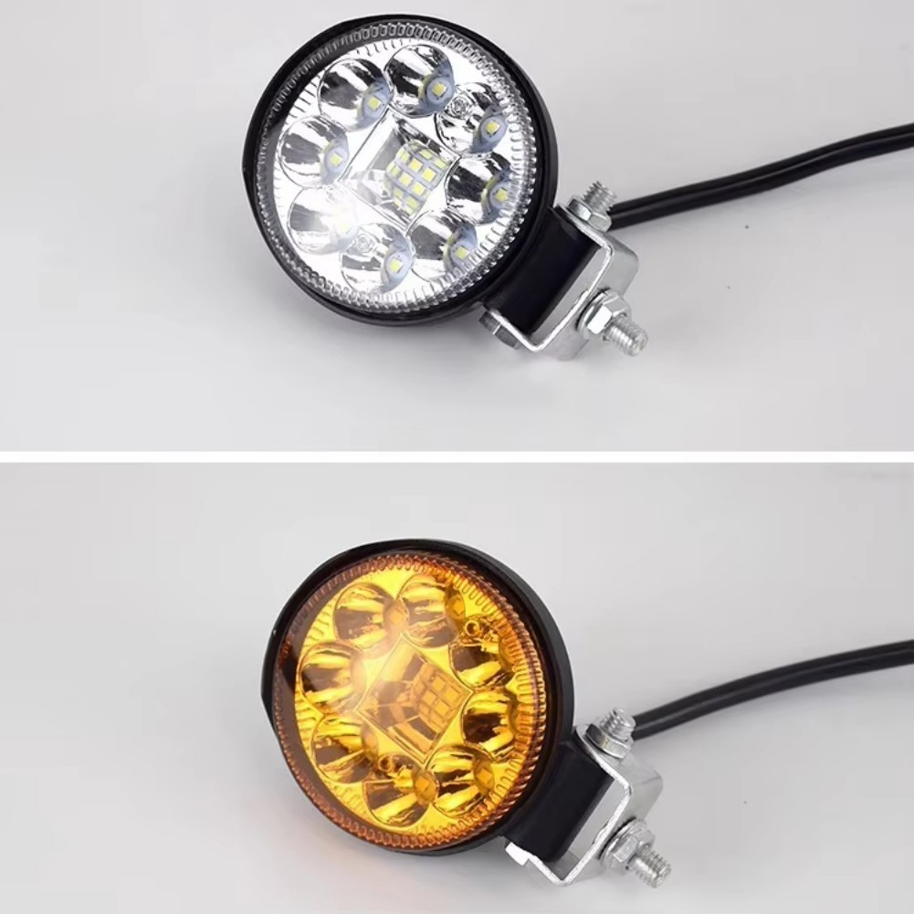 Đất-vn ❤️Đèn LED điểm tròn 3 Inch 12V-80V cho xe tải Đèn lùi siêu sáng